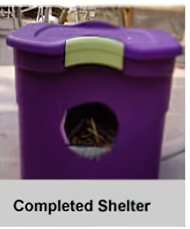Completed Community Cat Shelter